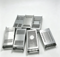 Boîtier d'alimentation à découpage en alliage d'aluminium en gros avec dissipation thermique, affichage LED, boîtier métallique pour alimentation électrique