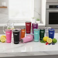 Verre à bière en acier inoxydable 16 oz avec mini-haut-parleur Bluetooth, personnalisable avec logo, indispensable pour les voyages, les fêtes et les événements en plein air