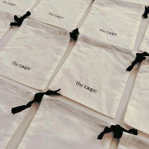 Wholesale OEM Natural Cotton Canvas <b>Drawstring</b> Bag Eco-friendly Cotton Canvas Dust <b>Pouch</b> - Product Image 1