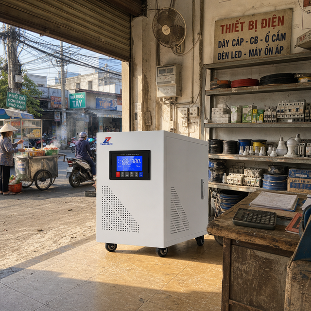 TNS 3-Phase 10KVA to 30KVA Automatic Voltage Regulators/Stabilizers 380V Home Use Industrial Equipment AC Service 15KVA Capacity