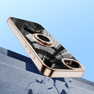 Funda de teléfono Kickstand Spaceman Design para iPhone 16E, para iPhone 12/13 <span class=keywords><strong>Pro</strong></span>/14/15/16 Promax Ring Holder case - Product Image 3