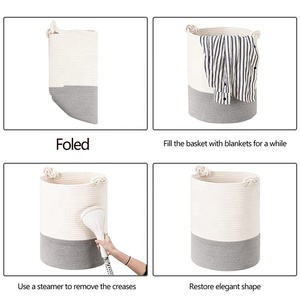 Nouvelle Arrivée Panier de Rangement en <span class=keywords><strong>Corde</strong></span> pour Jouets et Vêtements, Organisateur pour Salon - Product Image 2