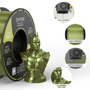 Sunlu — <span class=keywords><strong>filament</strong></span> pour imprimante 3d, consommable d'imprimante en <span class=keywords><strong>pla</strong></span>, effet Bronze, Ultra soie, 1.75mm de diamètre, sous forme de bobine de 1kg - Product Image 1