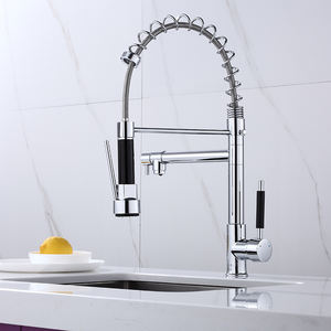Robinet de cuisine chromé <span class=keywords><strong>KOEN</strong></span> KE-6024-1 de haute qualité, design moderne, avec douchette extractible, eau chaude/froide, monocommande, cartouche céramique, à poser sur le plan - Product Image 6