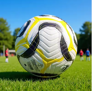 Pallone da Calcio in PVC di Dimensioni Ufficiali con Rivestimento in PU Adesivo per <span class=keywords><strong>Champions</strong></span> <span class=keywords><strong>League</strong></span>, America's Cup, Coppa Europea 5 - Product Image 4