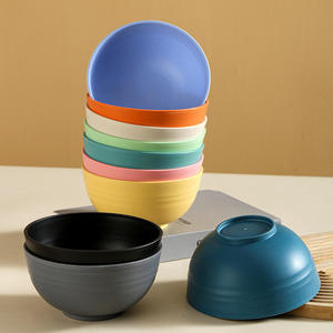 Ensemble de <span class=keywords><strong>vaisselle</strong></span> <span class=keywords><strong>incassable</strong></span> et réutilisable en plastique, motif paille de blé, pour le <span class=keywords><strong>camping</strong></span>, assiettes à dîner en stock - Product Image 4