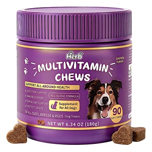 Multivitamínico 8 en 1 para Perros, Sabor a Pollo, Glucosamina, MSM, Condroitina y Aceite de Salmón - Apoyo para Articulaciones, Sistema Inmunitario, Piel y Pelaje - Product Image 1