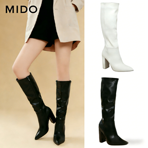 <span class=keywords><strong>Botas</strong></span> de <span class=keywords><strong>Mujer</strong></span> MIDO, Nuevas, de Moda, para Otoño, con Cierre Lateral, para Exteriores, Talla Grande, Tacón Grueso de Más de 8 cm, 35-42 - Product Image 1