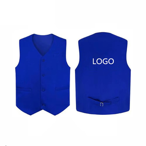 เสื้อกั๊กเครื่องแบบพนักงานเสิร์ฟแบบมีกระดุมสำหรับพนักงานซูเปอร์มาร์เก็ต - Product Image 3