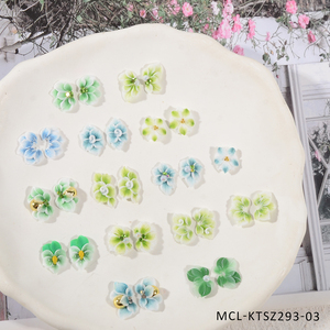 30ชิ้น/ชุดทำมือ Kawaii เล็บเรซินออกแบบ3D เล็บอะคริลิคดอกไม้ดอกไม้อะคริลิค - Product Image 2