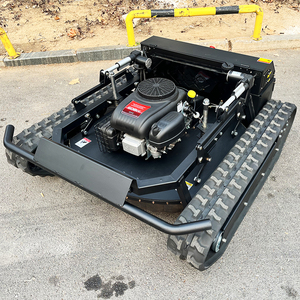 เครื่องตัดหญ้าแบบรีโมทคอนโทรล ปรับระดับใบมีดได้ รุ่น RTK-550 เครื่องตัดหญ้าแบบสายพานตีนตะขาบ ใช้เชื้อเพลิงเบนซิน กำลังไฟ 1200 วัตต์ ถังเก็บหญ้าขนาด 300 ลิตร - Product Image 3