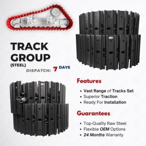 ZX70-Grupo de pista para excavadora <span class=keywords><strong>Hitachi</strong></span>, enlace con <span class=keywords><strong>EX75UR</strong></span>-5 de Zapata, EX75US-5 de acero - Product Image 2