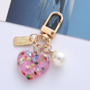 พวงกุญแจอะคริลิกรูปหัวใจขายส่ง พวงกุญแจรูปหัวใจสีรุ้งวาเลนไทน์ จี้ห้อยกระเป๋าถือ อุปกรณ์ตกแต่ง - Product Image 3