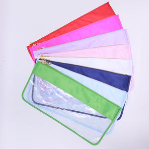 حقيبة سفر ببلاط <span class=keywords><strong>Mahjong</strong></span> شفاف فارغ مقاوم للماء ، حقيبة سفر بسوستة من النايلون ، كيس majong شفاف من كلوريد البولي فينيل - Product Image 4