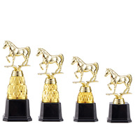 Trophée équestre personnalisé pour chevaux, petit trophée en plastique pour récompense sportive, souvenir