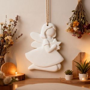 Moules en silicone 3D pour bougies, pendentifs étoiles, anges, miniatures de filles, décoration de Pâques, gypse, résine époxy, ornement, 4 styles - Product Image 5