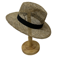 Chapeau Fedora Panama en paille de haute qualité, respirant, naturel, écologique, pour la plage, les voyages d'été, décontracté, unisexe