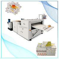 Machine à découper les rouleaux de papier d'emballage pour sandwichs et hamburgers en feuilles avec bande transporteuse et compteur automatique