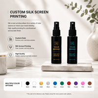 Flacon pulvérisateur noir en HDPE de 12 ml et 30 ml, atomiseur à fine brume, format de poche portable, conteneur cosmétique de voyage
