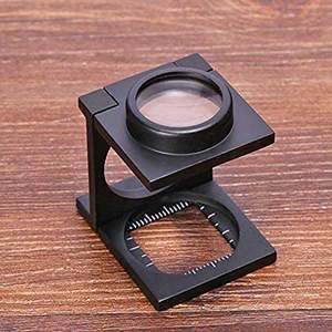Robuust testapparaat voor stoffen Draagbaar opvouwbaar hree K9 optische lenzen Aluminium draadteller Vergrootglas T - Product Image 5