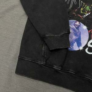 Mode personnalisée unisexe 400 Gsm pull numérique lourd Vintage lavé à capuche lavage à l'acide Streetwear noir à capuche surdimensionné - Product Image 5