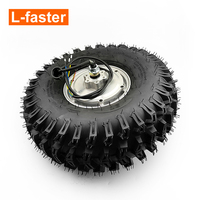 L-faster 4WD 15 pouces Atv électrique véhicule agricole Handcart 500W Brushless Gear Hub vélo moteur grosse roue