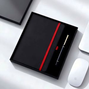 Hot-Selling Customizable A5 Notebook Business Gift Set with Metal Ballpoint <b>Pen</b> for Logo Promotion - Product Image 1