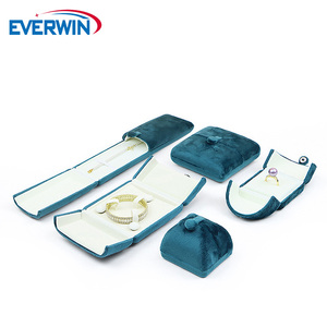EVERWIN Custom Velvet Jewelry Box Set Ring Holder Necklace Case <b>Bracelet</b> Presentation Bangle Box Pendant <b>Gift</b> Packaging <b>Boxes</b> - Product Image 2