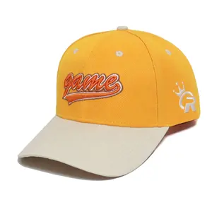 قبعة قطنية ذات هيكل من 6 أقسام للرجال والنساء مخصصة للبيع بالجملة، قبعة بيسبول كلاسيكية قطنية 100% مع شعار