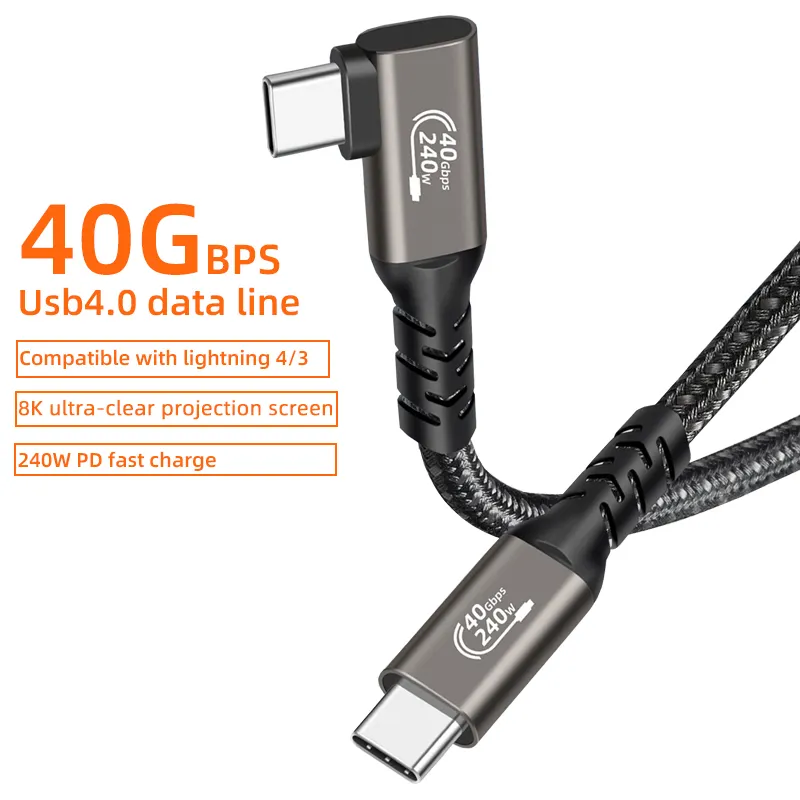 Kebaolong Ultrahochgeschwindigkeits-40-Gbit/s-Übertragung 240W supers chn elles Laden 8K HD-Video kabel USB4.0-Datenkabel