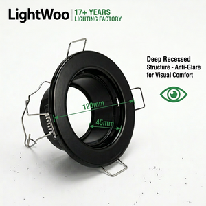Carcasa Empotrable para Downlight GU10, Marco Redondo Metálico para Foco MR16, Foco LED GU10 para Supermercados y Centros Comerciales, Garantía Comercial, MOQ - Product Image 2