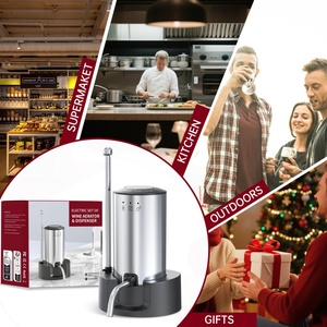 Ensemble de décanteur à vin rechargeable USB C en acier inoxydable, distributeur de vin automatique, distributeur de vin électrique - Product Image 4