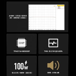<span class=keywords><strong>AIYIMA</strong></span> A1001 มินิแอมพลิฟายเออร์ซับวูฟเฟอร์ 100W คลาส D HiFi โมโน ดิจิตอล กำลังขับสูง สำหรับใช้ในบ้าน กวางตุ้ง - Product Image 6