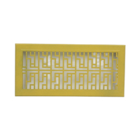 Grille de ventilation décorative en alliage d'aluminium avec motif de treillis géométrique pour les prises d'air centrales de climatisation