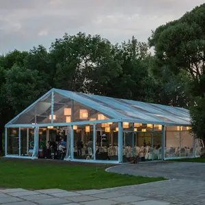 خيمة تحت المظلة للاحتفالات والحفلات التي تستوعب 500 شخص في الهواء الطلق لحفلات الزفاف
