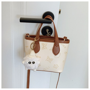 <span class=keywords><strong>Bolso</strong></span> de Hombro Tipo Cubo para Mujer, Popular, Primavera 2026, Nuevo, Texturizado, Impermeable, con Forro de Poliéster y PU - Product Image 4