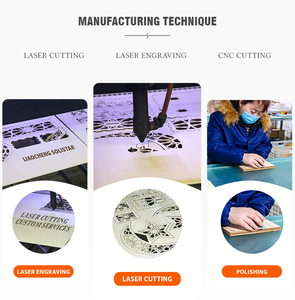 Nhà máy OEM và ODM tùy chỉnh ván ép cắt laser gỗ dịch vụ khắc laser gỗ nghệ thuật laser cắt gỗ bạch dương - Product Image 6