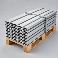 Plaque de pression en aluminium DeXin 6063 T5 40x20 Série 6000 pour mur-rideau avec service de découpe pour façade vitrée de bâtiment