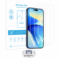 Protection d'écran en hydrogel mat anti-lumière bleue EPU personnalisée ODM OEM F300R-AS pour iPhone 15 16 17 Pro Max