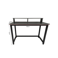 Bureau de jeu ergonomique avec rangement, bureau d'angle pour la maison, poste de travail d'écriture pour le bureau, personnalisable, table de jeu en forme de Z