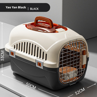 Cage de transport moderne et populaire pour hamster et chat, portable, avec plateau en plastique et fenêtre de toit, conception durable