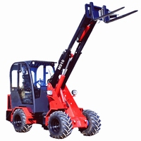 Chinesischer Hydraulischer Diesel-Mini-Radlader |   Günstiger Kleiner Kompakter Radlader Hoflader zum Verkauf