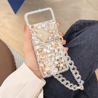 Funda de Lujo para Teléfono Móvil Z Flip 7 6 5 4 3, Resistente a Impactos, con Brillantina y Pedrería