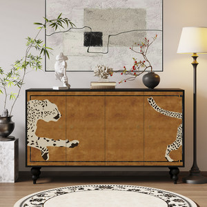 Set di Mobili per <span class=keywords><strong>Soggiorno</strong></span>, Armadio di Lusso per <span class=keywords><strong>Soggiorno</strong></span>, Mobile Contenitore per <span class=keywords><strong>Soggiorno</strong></span>, Armadietti di Stoccaggio in Legno Nero - Product Image 4