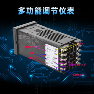 เครื่องควบคุมอุณหภูมิแบบดิจิตอล Rex C900 ขนาด 96x96 มม. ติดตั้งแบบเจาะรู สำหรับใช้งานในอุตสาหกรรม - Product Image 3