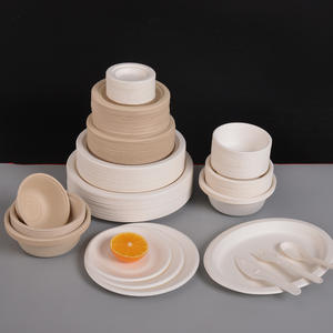 Assiettes jetables élégantes pour la restauration, surface pelable, papier, assiettes de mariage, ensemble d'assiettes - Product Image 1