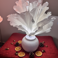 Lampe LED en forme de fleur pour mariage, éclairage floral blanc chaud IP54, décoration intérieure et extérieure pour la maison, jardin, Pâques, Saint-Valentin