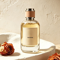Flacons de parfum cylindriques classiques et élégants en verre avec bouchons roses, 30 ml, 50 ml, 100 ml
