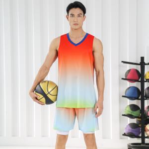 Expédition rapide, maillot de basket-ball personnalisé réversible unisexe à manches courtes, sublimé, séchage rapide, respirant - Product Image 4