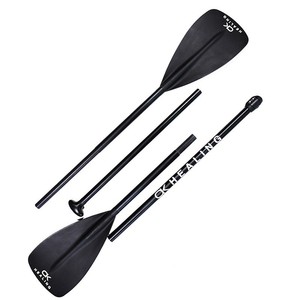 Pala de Kayak Plegable de Cuatro Secciones, 2.1 3m, Ligera, Negra, para Uso Recreativo - Product Image 5